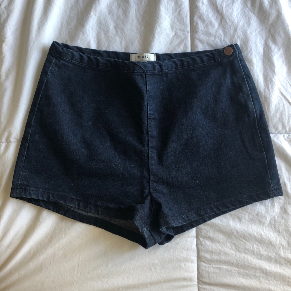 Forever 21 Dark Denim Shorts